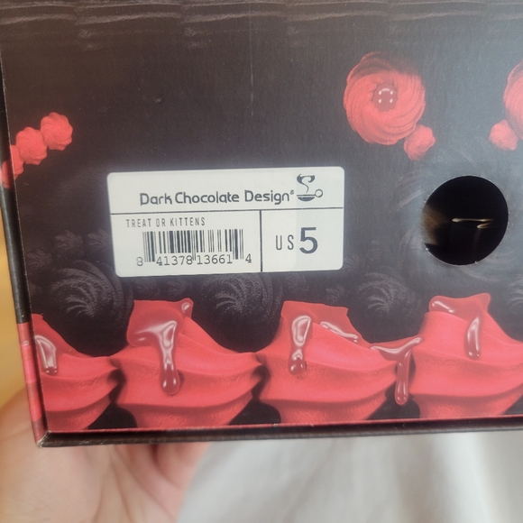 BNIB Hot chocolate chocolacitas Treat Or Kitten platform Mary Jane's 5 - Picture 6 of 15